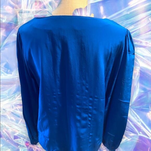 EUC Vintage Johnathan Martin 100% Silk Blouse - Picture 3 of 4